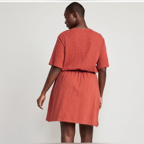 Old Navy Waist-Defined Slub-Knit Mini Dress for Women! Bathing Cover! XL - Picture 6 of 14